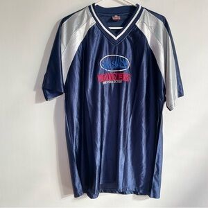 Eminem The Collection Slim Shady Jersey Short Sleeve Hip Hop Blue Mens Size XL